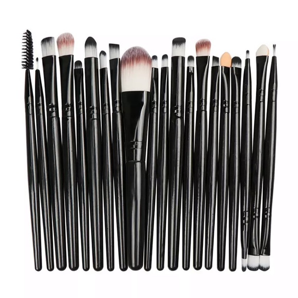 Black Makeup Brush Set 20 Pcs - Picture 3 of 4